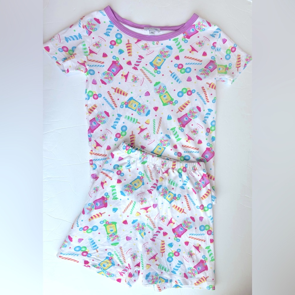 Magnolia Baby Sweet Tooth Candy Pima Cotton Short Sleeve Pajama Set